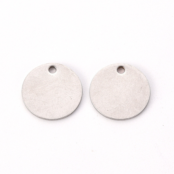 

PandaHall 201 Stainless Steel Stamping Blank Tag Pendants, Flat Round, Stainless Steel Color, 12x1mm, Hole: 1.4mm 201 Stainless Steel Flat...