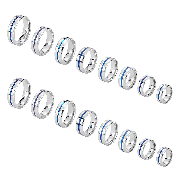 16Pcs 8 Size Stainl… - image