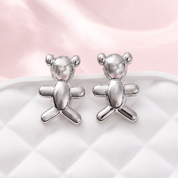 Bear Brass Stud Ear… - image