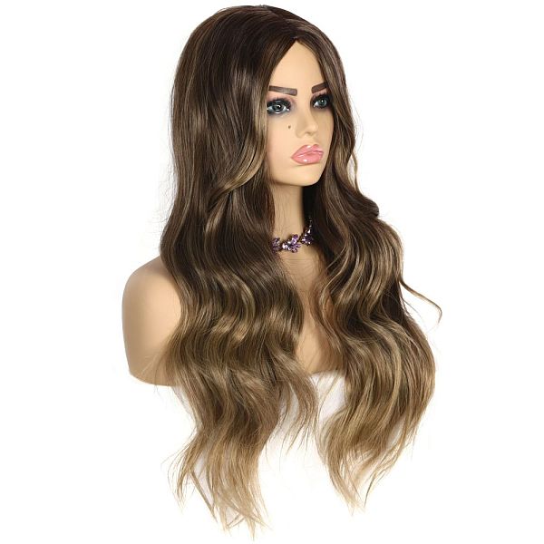 

PandaHall Balayage Long Wavy Wigs for Women, Synthetic Wigs, Heat Resistant High Temperature Fiber, Brown, 29 inch(73.66cm) High Temperature...