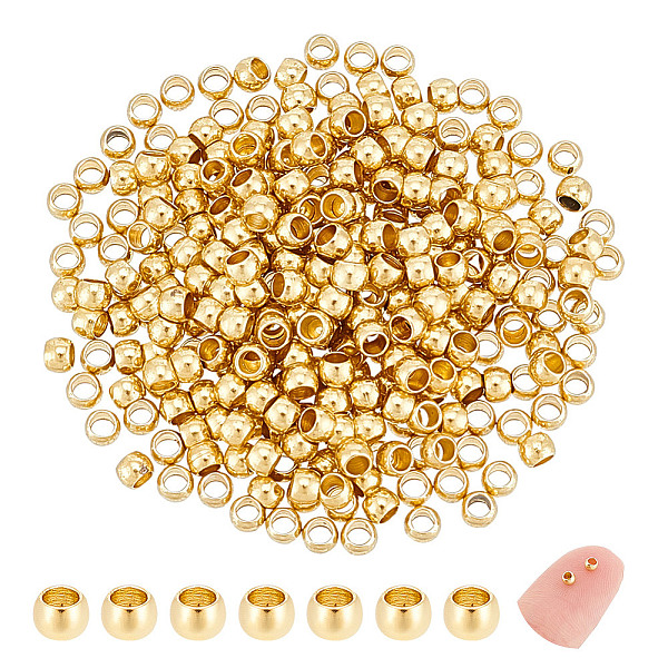 

PandaHall Unicraftale 300Pcs 304 Stainless Steel Spacer Beads, Rondelle, Golden, 2.5x1.5mm, Hole: 0.8mm 304 Stainless Steel Rondelle