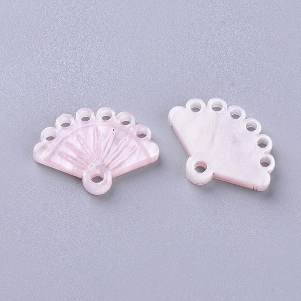 

PandaHall Cellulose Acetate(Resin) Chandelier Component Links, Fan, Pink, 14.5~15.5x20x2.5mm, Hole: 1.8~2mm Cellulose Acetate Fan Pink