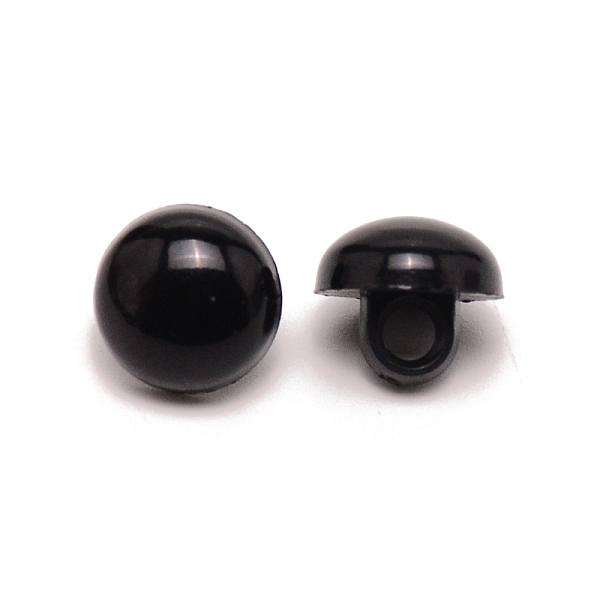 

PandaHall Craft Plastic Doll Eyes, Stuffed Toy Eyes, Mushroom, Black, 10x9mm, Hole: 3.1mm Plastic Half Round Black