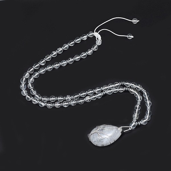 Natural Quartz Crystal Pendant Necklaces