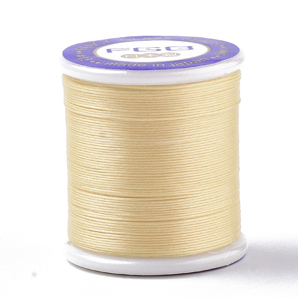 

PandaHall Nylon 66 Coated Beading Threads for Seed Beads, Champagne Yellow, 0.1mm, about 54.68 yards(50m)/roll Nylon Yellow