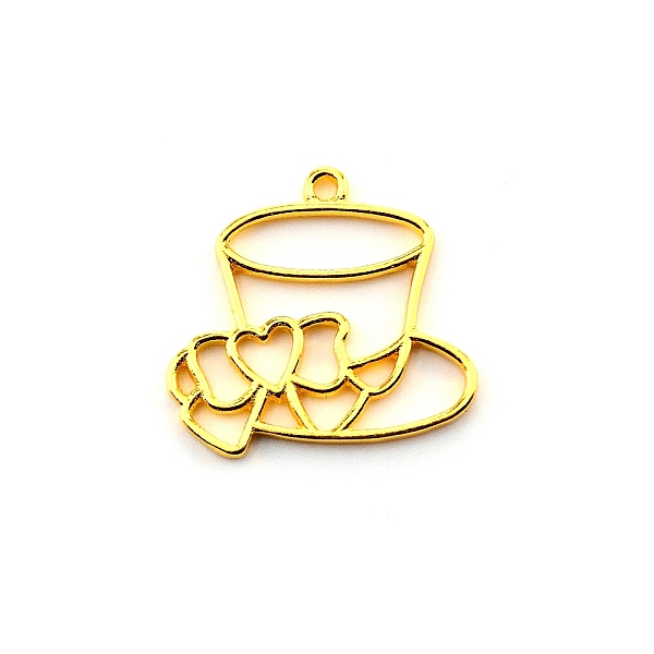 

PandaHall Alloy Open Back Bezel Pendants, for DIY UV Resin, Epoxy Resin, Pressed Flower Jewelry, Cadmium Free & Lead Free, Cup with Heart...