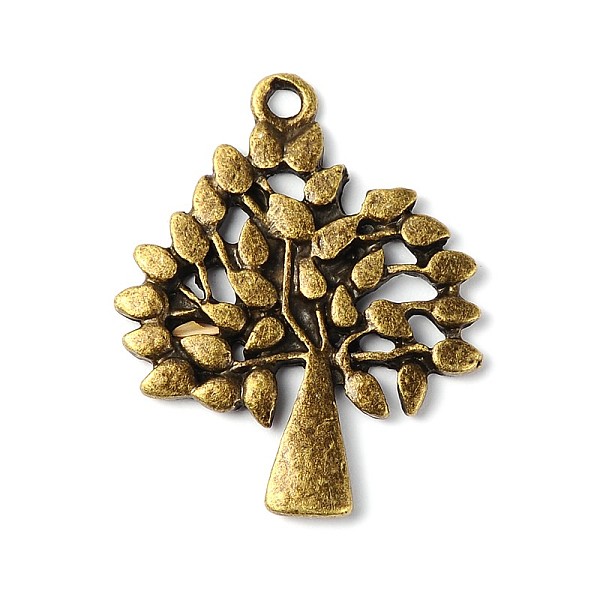 

PandaHall Tibetan Style Pendants, Lead Free & Nickel Free, Tree, Antique Bronze, 28x24x1.8mm, Hole: 2mm Alloy Tree