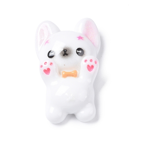 

PandaHall Opaque Resin Cabochons, Dog, White, 29x18x7mm Resin Dog White