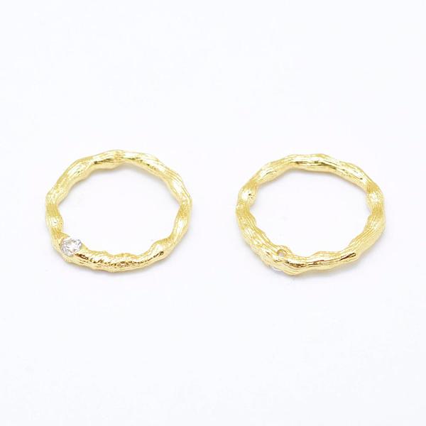 

PandaHall Brass Micro Pave Grade AAA Cubic Zirconia Linking Rings, Cadmium Free & Nickel Free & Lead Free, Real 18K Gold Plated, 13x1.5mm...
