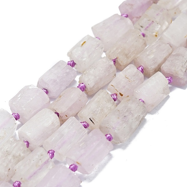 

PandaHall Natural Kunzite Beads Strands, Frosted, Nuggets, 10~12x7~8mm, Hole: 0.8mm, about 32~33pcs/strand, 16.54''(42cm) Kunzite Nuggets