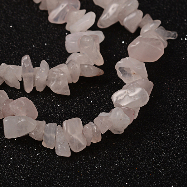 

PandaHall Natural Rose Quartz Beads Strands, Chip, 5~8mm, Hole: 0.3mm, about 32~32.5 inch/strand Rose Quartz Chip