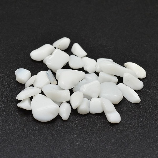 

PandaHall Opaque Glass Chip Beads, No Hole, 3~8x6~10mm, about 3800pcs/500g Glass Chip