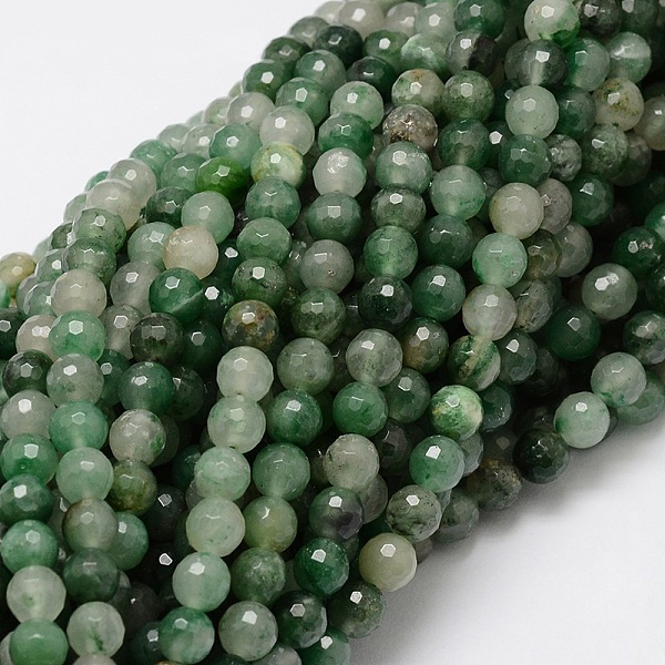 

PandaHall Faceted Round Natural Chrysoprase Bead Strands, 6mm, Hole: 1mm, about 68pcs/strand, 15.3 inch Chrysoprase Round