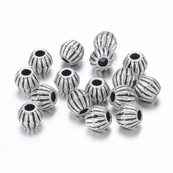 

PandaHall Antique Silver Tibetan Style Bicone Spacer Beads, Lead Free & Nickel Free & Cadmium Free, Size: about 4mm long, 4.5mm wide, hole...