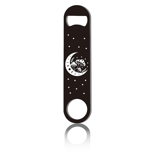

PandaHall CREATCABIN Mushroom Flat Bottle Opener Speed Metal Opener Moon Phase Star Heavy Duty Bottle Opener Stainless Steel Key for Beer...