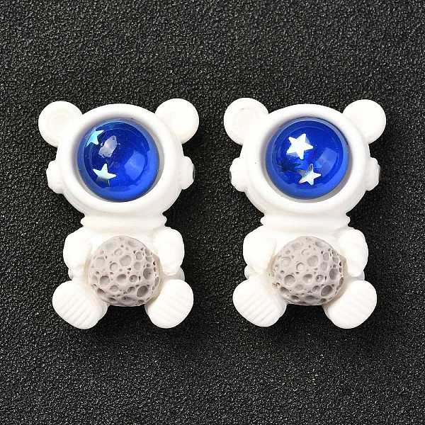 

PandaHall Plastic Cabochons, for Mobile Phone Decoration, Astronaut, White, 30x20.5x11mm Plastic Human White