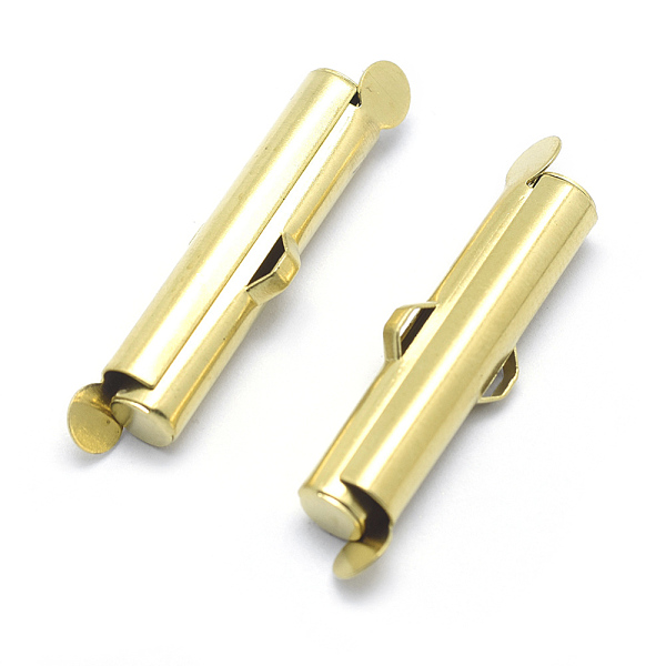 

PandaHall Brass Cord Ends, for Ball Chain, Slide On End Clasp Tubes, Slider End Caps, Lead Free & Cadmium Free & Nickel Free, Raw(Unplated)...