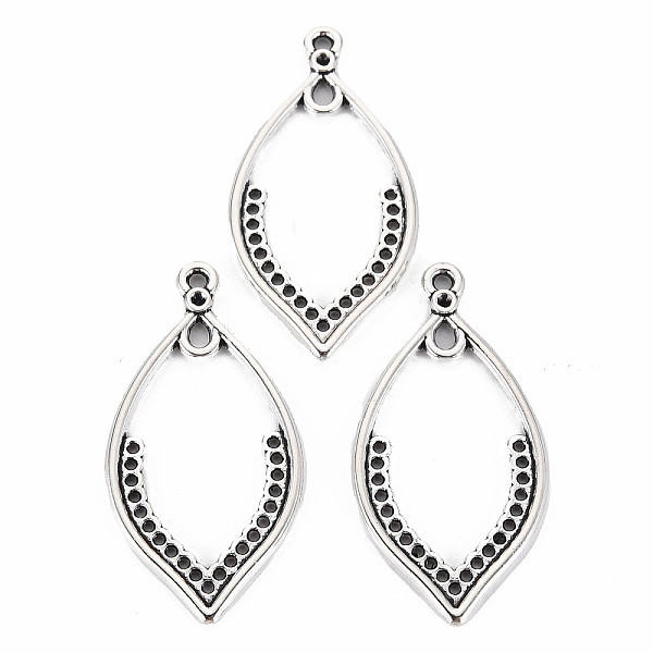 

PandaHall Tibetan Style Alloy Connector Rhinestone Settings, Cadmium Free & Lead Free, Oval, Antique Silver, Fit For 1.5mm Rhinestone...