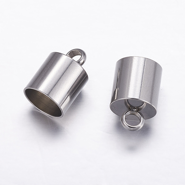 

PandaHall 304 Stainless Steel Cord Ends, Stainless Steel Color, 13x9mm, Hole: 3.3mm, Inner Diameter: 8mm 304 Stainless Steel
