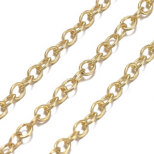 

PandaHall Brass Cable Chains, Soldered, with Spool, Oval, Cadmium Free & Nickel Free & Lead Free, Long-Lasting Plated, Golden, 2x1.5x0.35mm...