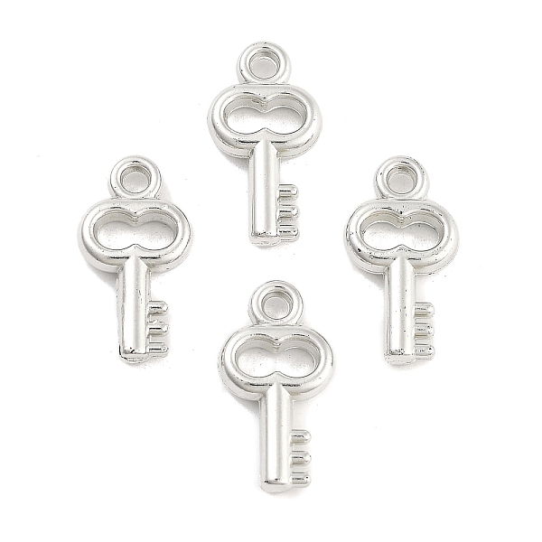 

PandaHall CCB Plastic Pendants, Key, Platinum, 17.5x9x3mm, Hole: 1.8mm, about 2632pcs/500g Plastic Key