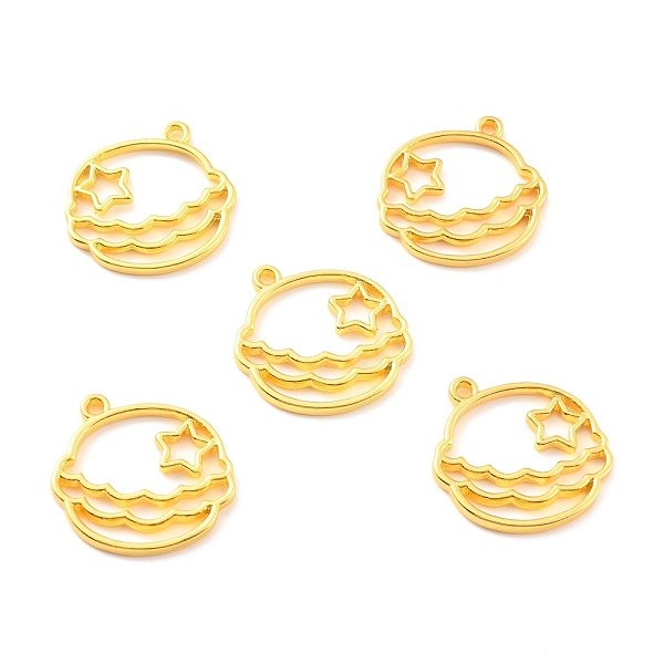 

PandaHall Alloy Open Back Bezel Pendants, for DIY UV Resin, Epoxy Resin, Pressed Flower Jewelry, Cadmium Free & Lead Free, Planet, Golden...