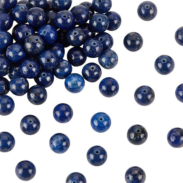 

PandaHall Olycraft Natural Lapis Lazuli Beads Strands, Dyed, Round, 10mm, Hole: 1mm, about 19pcs/strand, 7.6 inch, 4 strands Lapis Lazuli...