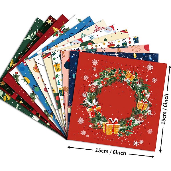 Weihnachtsmuster Scrapbooking Papierblöcke Set