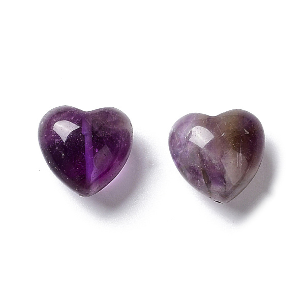 

PandaHall Natural Amethyst Beads, Heart, 14.5~15x14.5~15x8.5~9mm, Hole: 1mm Amethyst Heart