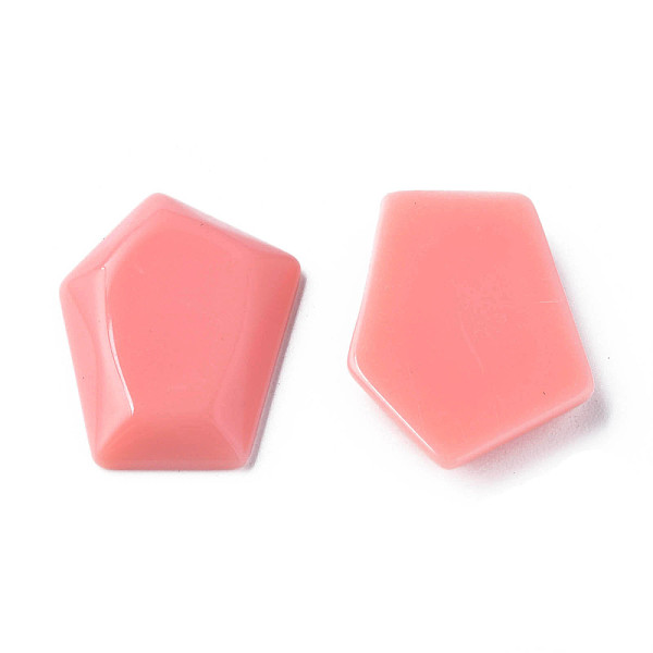 

PandaHall Opaque Acrylic Cabochons, Pentagon, Light Coral, 23.5x18x4mm, about 450pcs/500g Acrylic Others