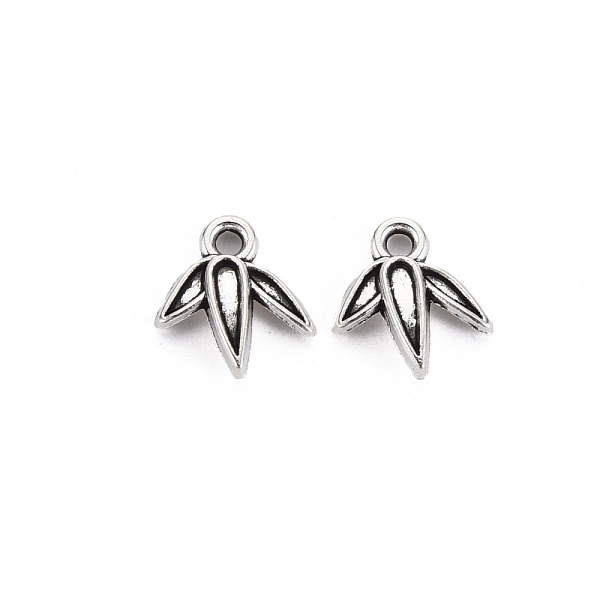 

PandaHall Tibetan Style Alloy Pendant Enamel Settings, Cadmium Free & Lead Free, Bamboo Leaf, Antique Silver, 11x10x2mm, Hole: 1.5mm Alloy...