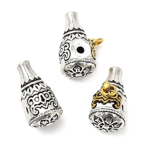 

PandaHall Rack Plating Tibetan Style Alloy 3 Hole Guru Beads, T-Drilled Beads, Gourd, Cadmium Free & Lead Free, Antique Silver & Antique...