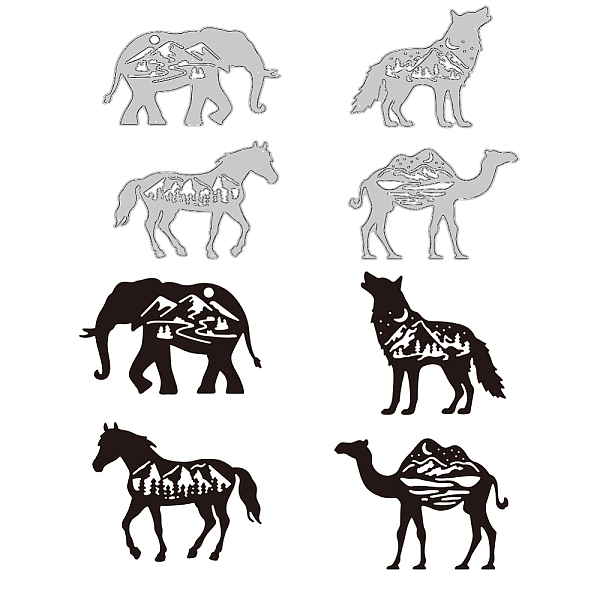 

PandaHall Forest Theme Carbon Steel Cutting Dies Stencils, for DIY Scrapbooking, Photo Album, Decorative Embossing Paper Card, Stainless...