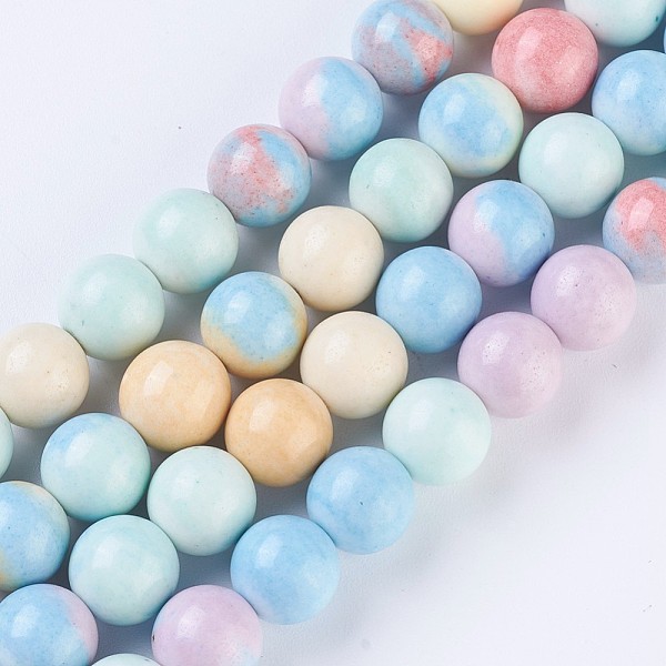 

PandaHall Natural Rainbow Alashan Agate Strands, Dyed, Round, 10mm, Hole: 1.2mm, about 42pcs/strand, 15.6 inch~15.7 inch(40cm) Alashan Agate...