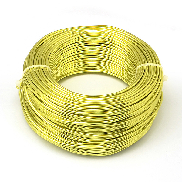 

PandaHall Round Aluminum Wire, Flexible Craft Wire, for Beading Jewelry Doll Craft Making, Green Yellow, 20 Gauge, 0.8mm, 300m/500g(984.2...