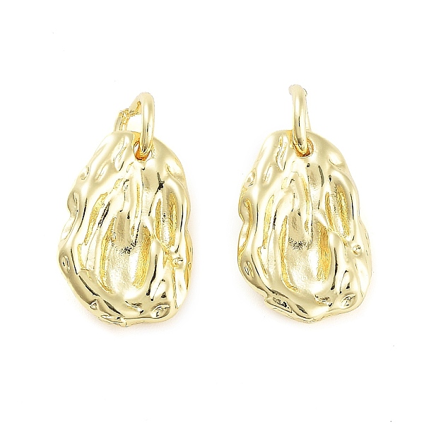 

PandaHall Rack Plating Brass Pendants, Long-Lasting Plated, Cadmium Free & Lead Free, with Jump Ring, Nuggest, Real 18K Gold Plated...