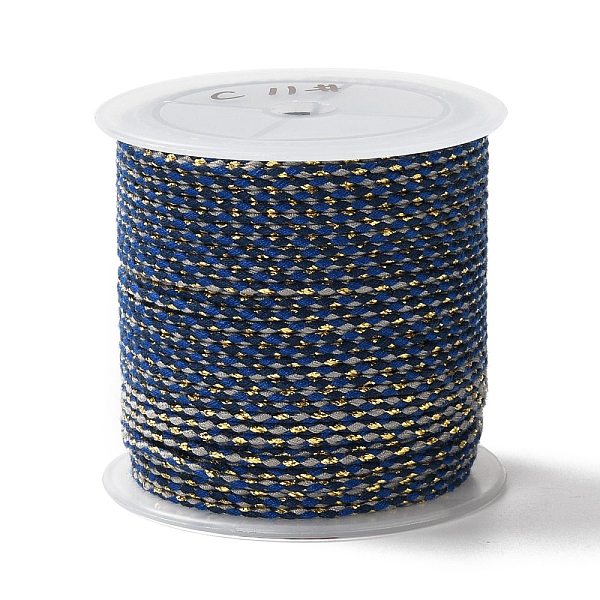 

PandaHall 4-Ply Polycotton Cord, Handmade Macrame Cotton Rope, with Gold Wire, for String Wall Hangings Plant Hanger, DIY Craft String...