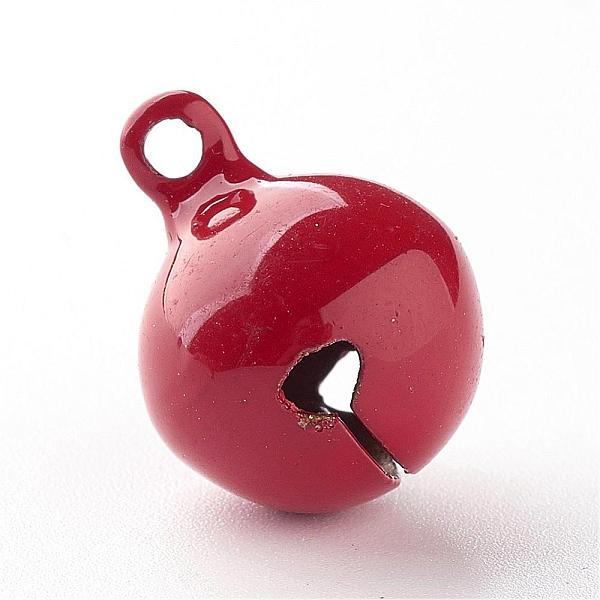 

PandaHall Brass Bell Pendants, Red, 17.5x14mm, Hole: 2mm Brass Bell Red