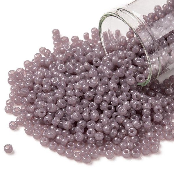 

PandaHall TOHO Round Seed Beads, Japanese Seed Beads, (1151) Translucent Light Amethyst, 8/0, 3mm, Hole: 1mm, about 222pcs/10g Glass Purple