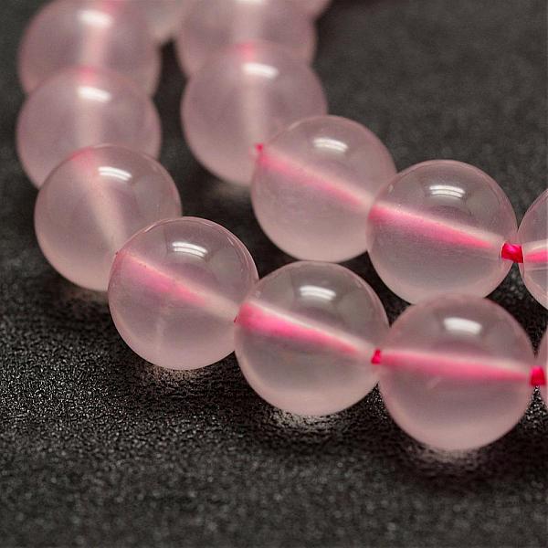 

PandaHall Natural Rose Quartz Beads Strands, Round, 4mm, Hole: 0.8mm, about 95pcs/strand, 15.5 inch(39cm) Rose Quartz Round