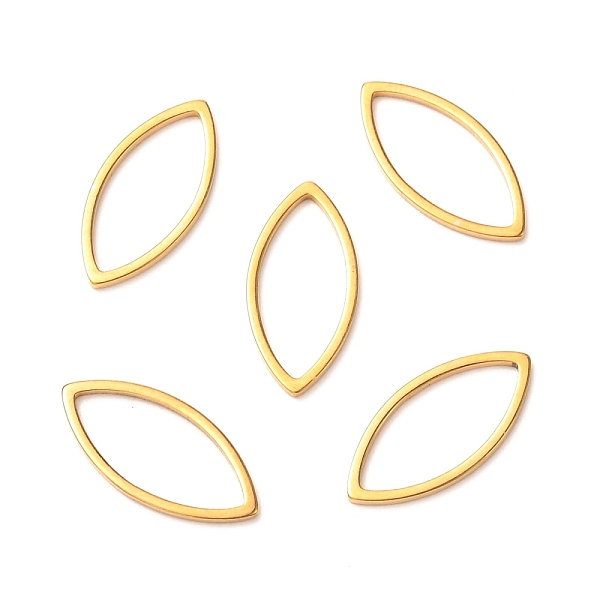 

PandaHall 201 Stainless Steel Linking Rings, Eye, Golden, 16x8x1mm 201 Stainless Steel Eye