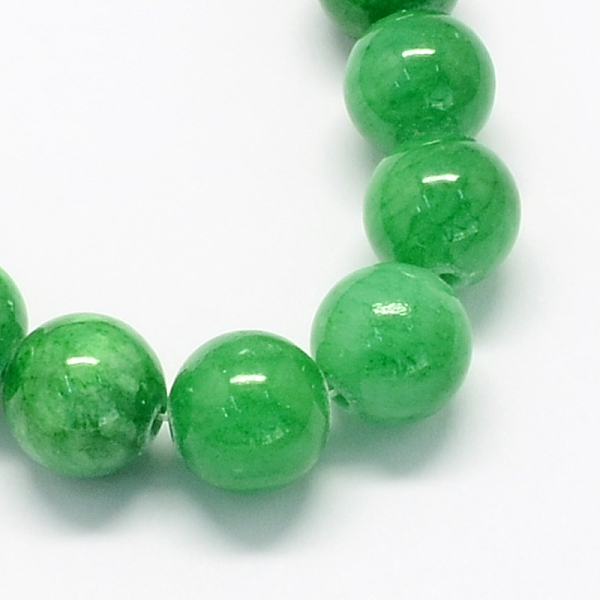 

PandaHall Natural Dyed Yellow Jade Gemstone Bead Strands, Round, Green, 8mm, Hole: 1mm, about 50pcs/strand, 15.7 inch Yellow Jade Round...