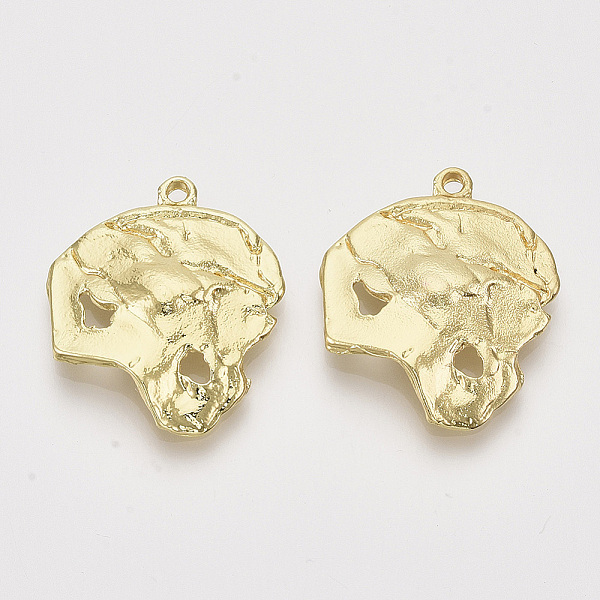 

PandaHall Alloy Pendants, Light Gold, 27x23x3.5mm, Hole: 1.8mm Alloy Others