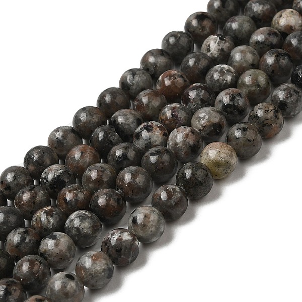 Natural Fluorescent Syenite Rock(Glow under UV Light) Beads Strands