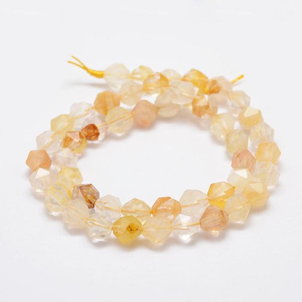 Natural Yelllow Hematoid Quartz Beads Strands