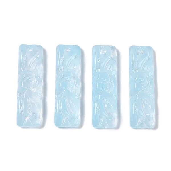 Baking Paint Glass Pendants