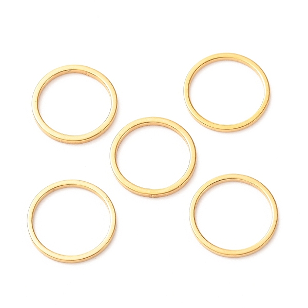 

PandaHall 201 Stainless Steel Linking Rings, Round, Golden, 11.5x1mm 201 Stainless Steel Round