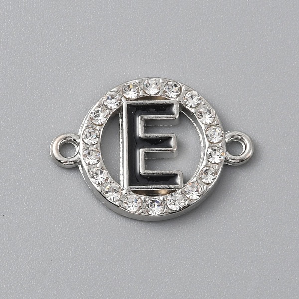 Breloques de connecteur de strass en cristal d'alliage de zinc