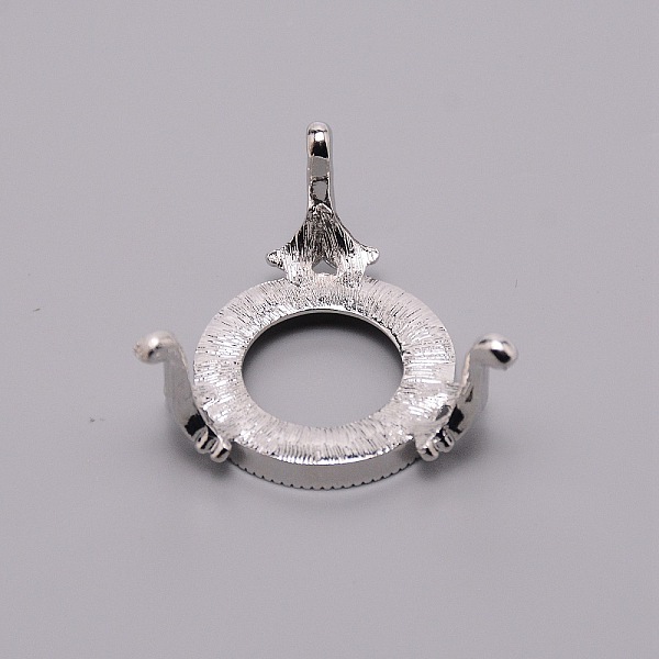 

PandaHall Alloy Display Holder, for Crystal Ball, Platinum, 5.4x5.4x2.55cm, Inner Diameter: 3.15cm Alloy