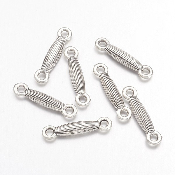 

PandaHall Tibetan Style Alloy Bar Links connectors, Lead Free and Cadmium Free, Antique Silver, about 18mm long, 3.5mm wide, 3mm thick, hole...